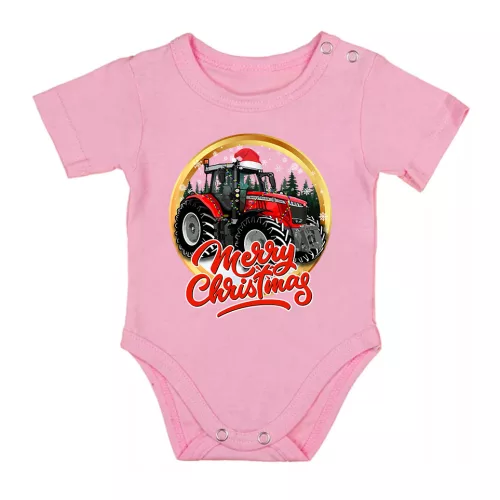 massey ferguson body pre bábätká ružová krátka