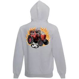mtz 50 detský sveter na zips - sivý