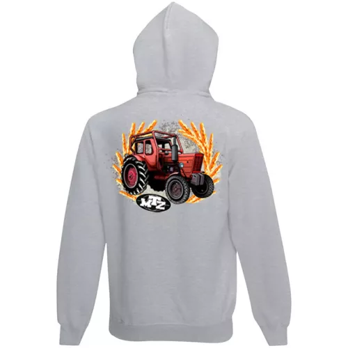 mtz 50 detský sveter na zips - sivý