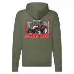 zelená mikina so zipsom steyr
