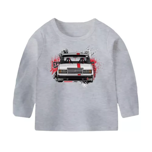 detské tričko lada 2107 s dlhým rukávom šedé