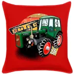 malý dutra červená bavlnený vankúš