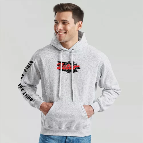 sveter zetor style s klokaním vreckom v svetlo šedá farbe