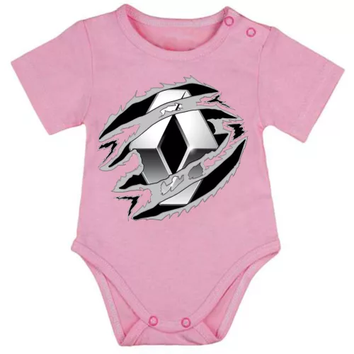 renault ružové dojčenské telo s krátkym rukávom