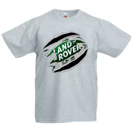 land rover šedé detské tričko