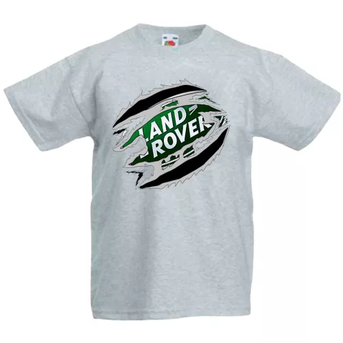 land rover šedé detské tričko
