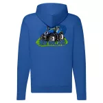 modrá mikina na zips new holland