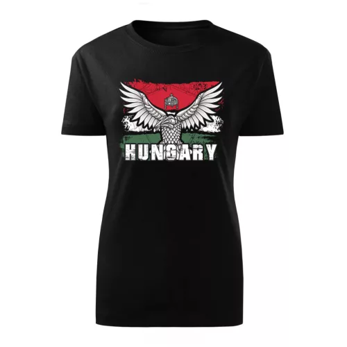 dámske tričko s turul hungary (čierny)