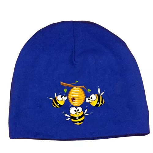 včely detská čiapka  modrá