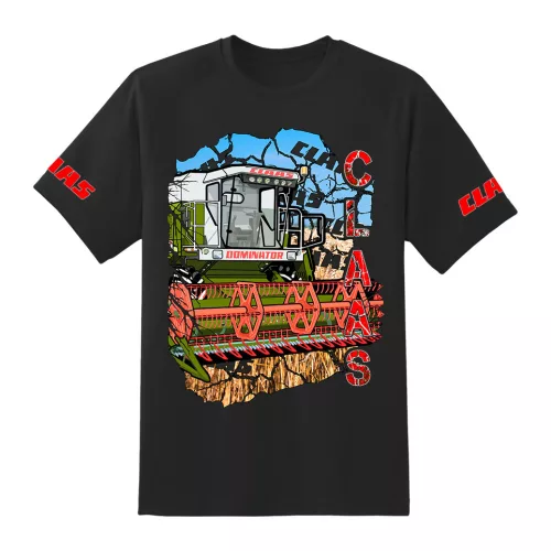 čierne tričko claas dominator