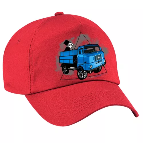 červená látka modrá čiapka ifa baseball
