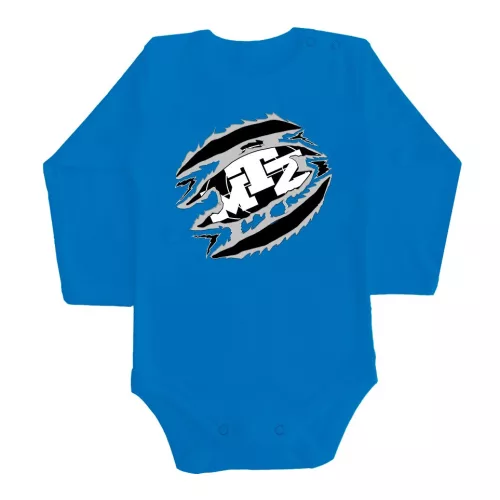 mtz modrá dlhý rukáv dojčenské body