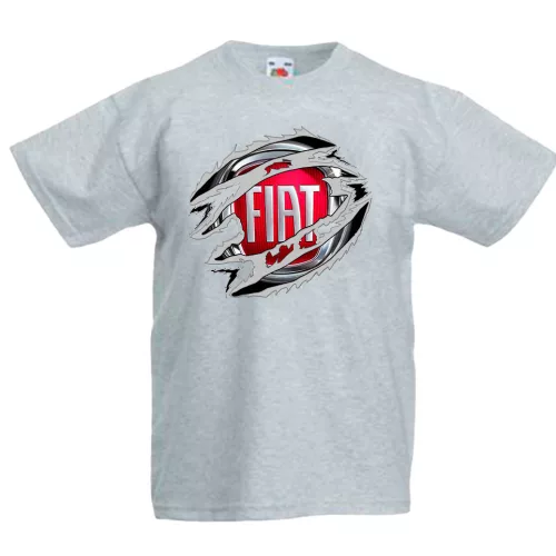 detské tričko fiat šedé