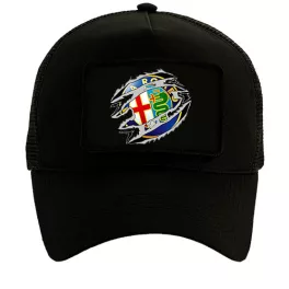 alfa romeo čierna vymeniteľná šiltovka