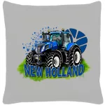 new holland sivá bavlnený vankúš