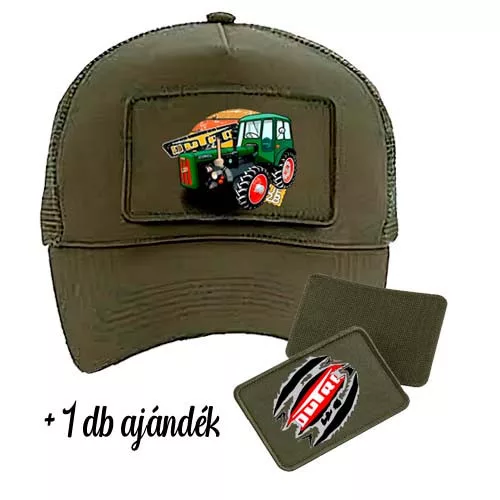 malý dutra army zelená vymeniteľná baseball čiapka s nášivkami
