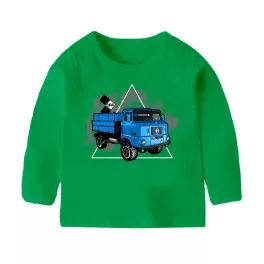 ifa (modré) zelené detské tričko s dlhým rukávom