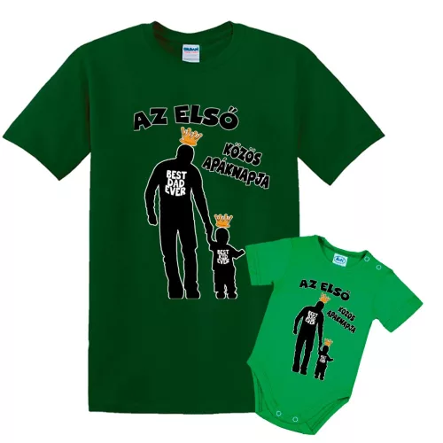 váš prvý deň otcov spolu so zeleným bodym