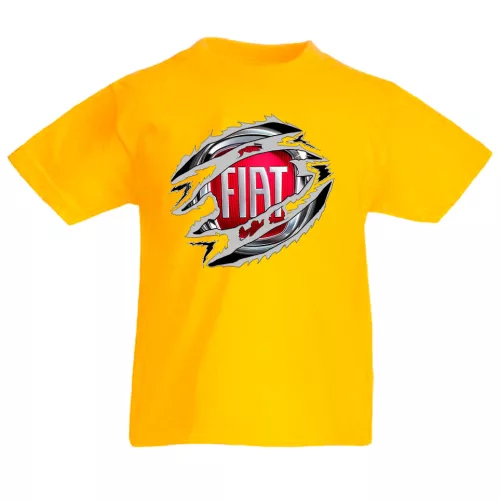 detské tričko fiat žlté