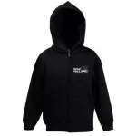 new holland čierny krúhový sveter na zips s bielem vzorom