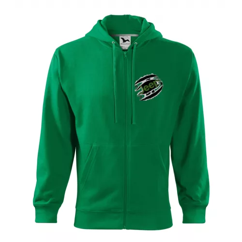 [akcia] veľkosť l mikina jeep na zips zelená 