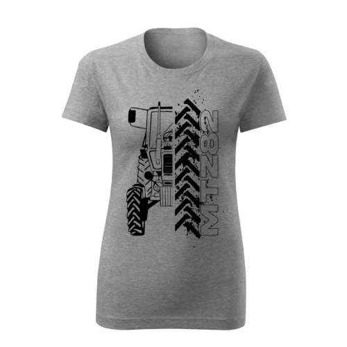 dámske tričko mtz 82 obrysové šedé