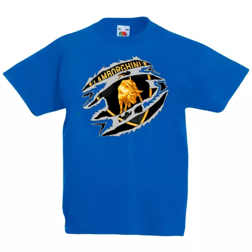 detské tričko lamborghini modré