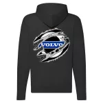 volvo zips čierna mikina