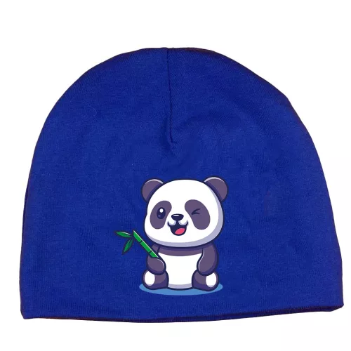 pandas detský čiapok modrá