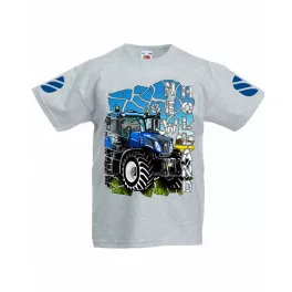 detské tričko new holland šedé