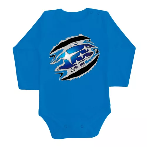 subaru modrá dlhý rukáv dojčenské body