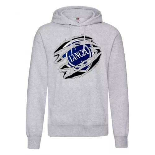 lancia svetre s kapučou svetlo sivá