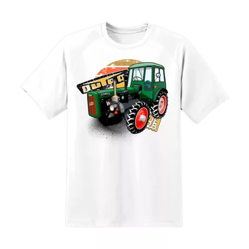 tričko malý dutra (ue28) tractor biely