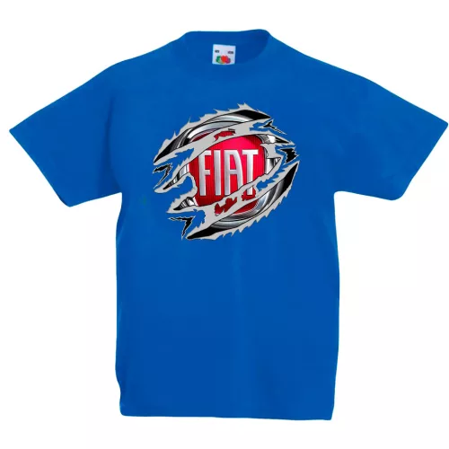 detské tričko fiat modré