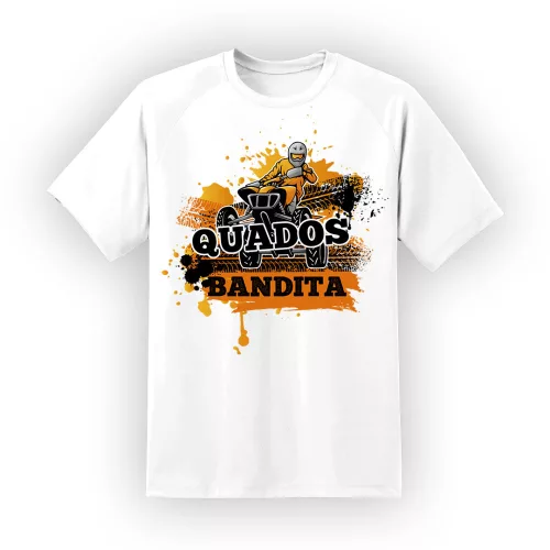 biele tričko quados bandita