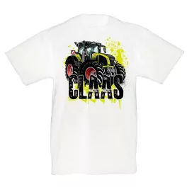 claas traktor biele detské tričko
