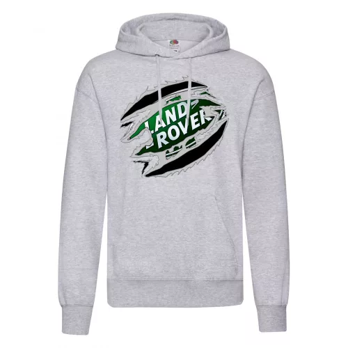 sveter land rover svetlo šedý