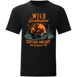 wild destination tričko čierne