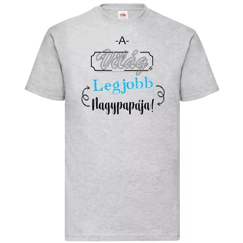 najlepšie svetové tričko dedka šedé