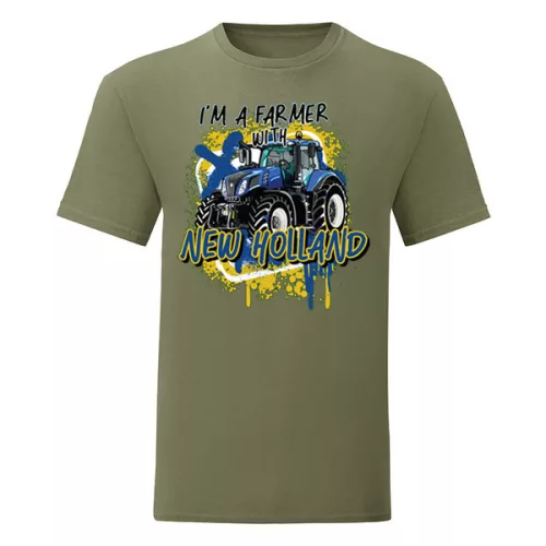 new holland anglické zelené krátke tričko nové