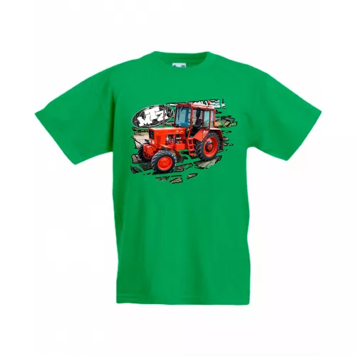 mtz 82 v práci zelené detské tričko