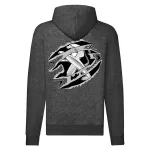 mikina peugeot zips tmavosivá