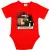 raba body pre bábätká červený krátky rukáv