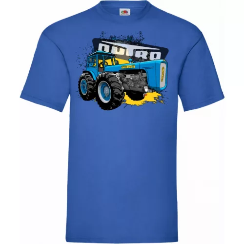 veľké tričko dutra tractor modrá