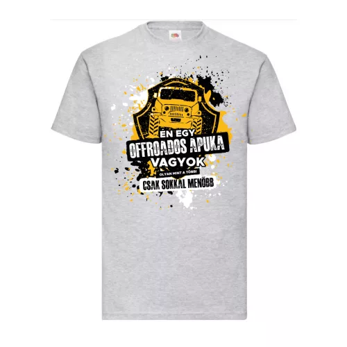 som offroad dad patterned sivá tričko