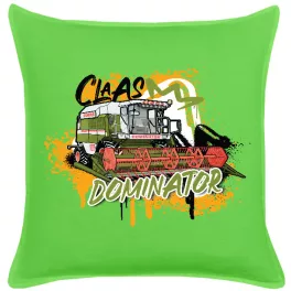 claas dominator zelený vankúš z bavlny (dominator king)