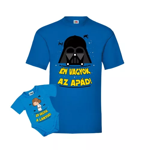 som tvoj otec! sada/modré tričko s modrým body pre dievčatá (s dopravou zdarma)