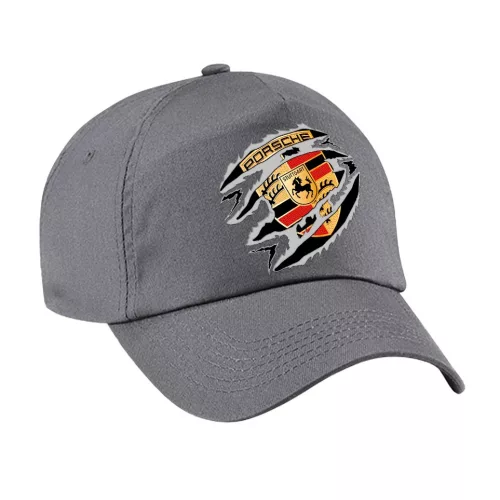 sivá látka baseball čiapka porsche