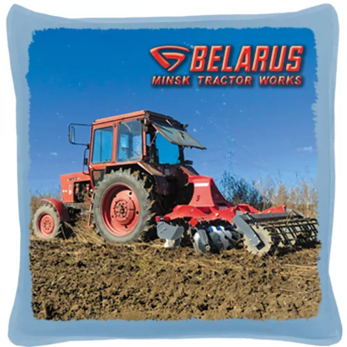 mtz 82 v práci, modrá bavlnená plátna zo zadu