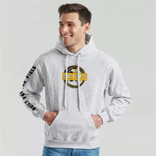 sveter rába style s klokaním vreckom v svetlo šedá farbe